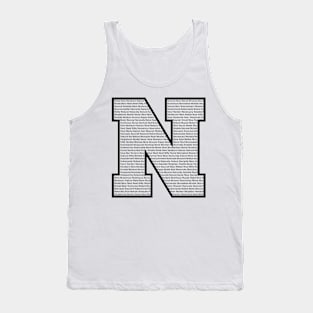 N Black Tank Top